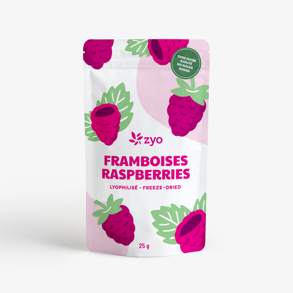 Framboises lyophilisées – Zyo